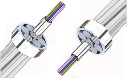 Calidad  48 Core Outdoor Aerial ACS Armoured OPGW(Optical fiber composite overhead ground wire) Fiber Optic Cable fábrica