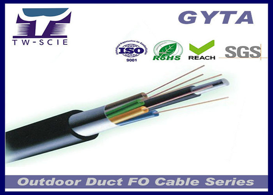 GYTS Steel Armored con cable de fibra óptica con cubierta de PE para conducto y antena con tubo holgado