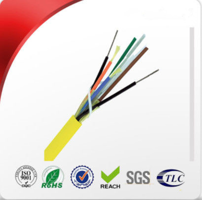 Diseño protegido apretado multi del miembro de fuerza central del cable interior FRP de la fibra óptica