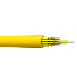 Uso en interiores MTP/MPO cable blindado de fibra óptica de cubierta simple micro de 2 a 24 núcleos