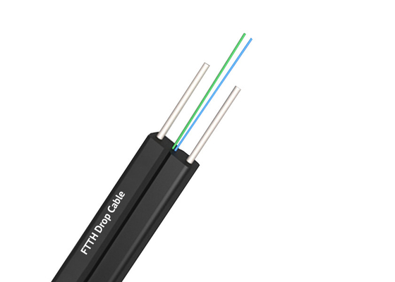 Cable de caída FTTH con miembro de resistencia central de acero para una mayor durabilidad