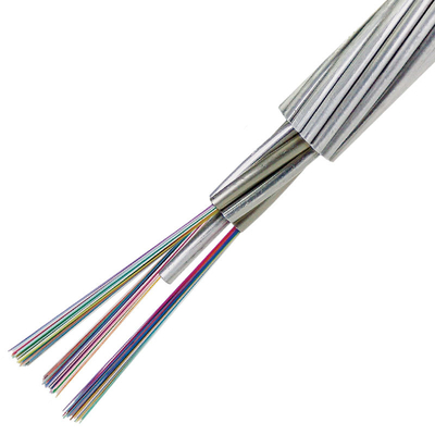 16 núcleo tubo central PE chaqueta FTTH cable de fibra óptica con alambre de acero miembro de resistencia