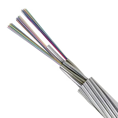 Cable de fibra óptica OPGW de tubo central personalizado con chaleco de PE para red FTTH FTTB FTTX