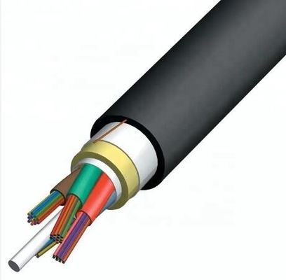 ADSS Cable de luz aérea exterior 1 tubo suelto 2 núcleos 12 núcleos 24 núcleos de fibra óptica