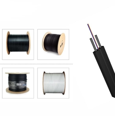 2/ 4 Cable de fibra óptica de núcleo FTTH LSZH Cable de caída de modo único en interiores