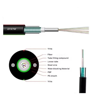Cable de fibra óptica de tubo suelto de cinta de acero corrugado para promoción de modo único