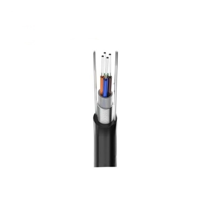 El cable de fibra óptica GYXTW de conducto aéreo de blindaje de acero corrugado de un solo modo
