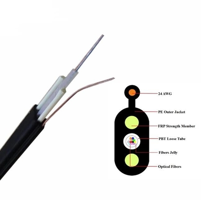 Unidad de tono plano Mini tubo localizable híbrido eléctrico cable de fibra óptica plana