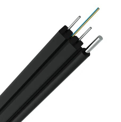 Fibra óptica 4 núcleo 2km FTTH cable de caída de modo único fibra óptica cable