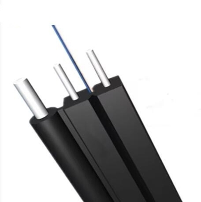 Flexible 2 6 núcleo G657 A1 G 657a1 Cable de caída de fibra óptica FTTH autoportante