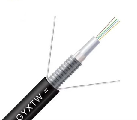 6 Modelo de núcleo multimodo para exteriores GYXTW Cables ópticos de fibra blindada