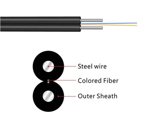 Cable FTTH 1 CABLE G657A2 G657A1 de fibra óptica
