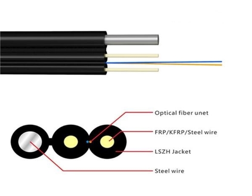 Cable FTTH 1 CABLE G657A2 G657A1 de fibra óptica