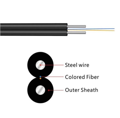 Cables de caída FTTH 1fo G657A Cables de fibra óptica