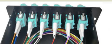 50 / 125 OM3 caja de la terminación de la carga FTTH, unidad de la distribución de la fibra óptica con el panel de remiendo
