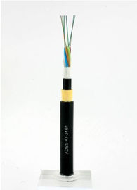 Cable de fibra óptica ADSS súper resistente al agua, funda de PE de doble capa monomodo para comunicación de largo alcance