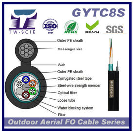 36 uno mismo del cable de la red de la fibra óptica de la base GYTC8s - método aéreo de la instalación de la ayuda