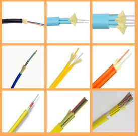 Cable de fribra óptica de la base del solo modo 24, llama anti del cable de la red de la fibra óptica