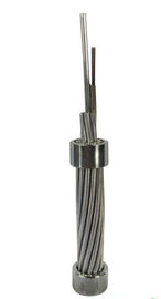 Cable de fribra óptica impermeable de Straned OPGW, cable de toma de tierra de arriba compuesto 205kN RTS