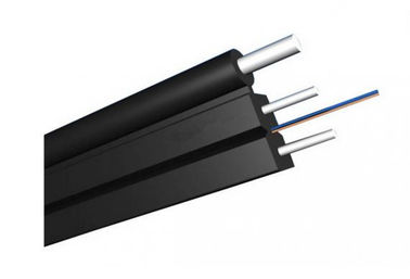 Diámetro interior suave autosuficiente del negro del cable de la fibra óptica/blanco de la chaqueta del color 245±10um de la capa