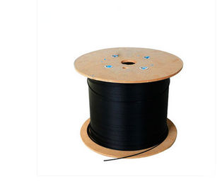 Chaqueta 1 de LSZH/PVC 2 4 cable de descenso de la fibra óptica de la fuerza GJXFH Flex Durable FTTH del solo modo FRP de la base