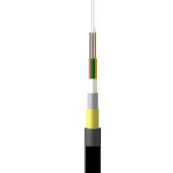 Todo el cable de fribra óptica dieléctrico ADSS de la base de la ayuda 24 del uno mismo ningún material del metal en la estructura