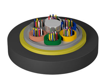 Cable de fribra óptica acorazado flexible dieléctrico del OEM alto ADSS ningún material del metal en la estructura