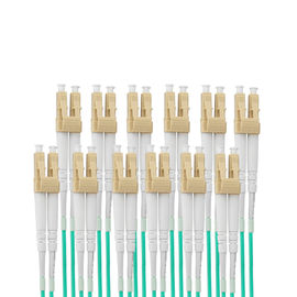 Cables 3M Multimode Connector de 1 del pedazo MPO-LC 24 de la base MPO OM3 de la fibra óptica cordón de remiendo