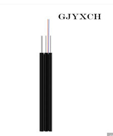 Cable del miembro-FTTH de la fuerza de material del hilado de Kevlar del cable de fribra óptica interior de la envoltura de LSZH
