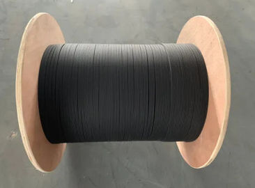 Cable de descenso negro de la chaqueta FTTH del cable interior de la fibra óptica con la fibra G657A1 para interior