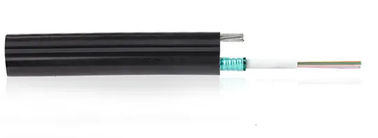 Marca autosuficiente TW-SCIE del cable aéreo del color negro del cable de fribra óptica de 12 bases