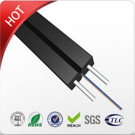 Diámetro interior suave autosuficiente del negro del cable de la fibra óptica/blanco de la chaqueta del color 245±10um de la capa
