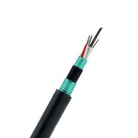 72 cable acorazado trenzado enterrado directo acorazado del tubo flojo del cable de fribra óptica GYTS53 de los corazones