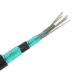 Tubo flojo trenzado enterrado directo del cable de fribra óptica acorazado al aire libre de la base de GYTS53 2-288