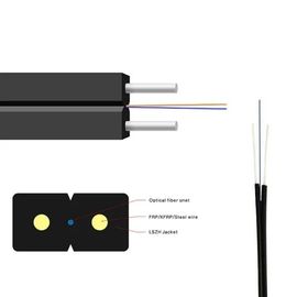 FTTH GJYXFH mariposa-formó el cable de fibra óptica que el tipo a una cara G657A1 del arco cae base de la fibra óptica 2 del alambre