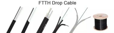 FTTH GJYXFH mariposa-formó el cable de fibra óptica que el tipo a una cara G657A1 del arco cae base de la fibra óptica 2 del alambre