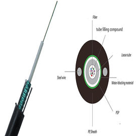 Cable de fibra óptica GYXTW de tubo holgado central de modo único para exteriores y cable de fibra óptica de conducto 6f