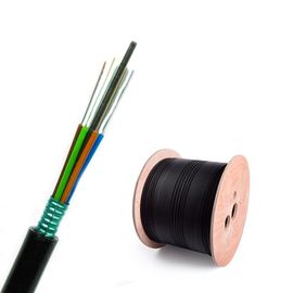 Cable al aire libre trenzado tubo flojo de la antena de GYTS y de alambre de la fibra óptica del solo modo de la base del conducto 72