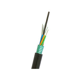 China Tubo suelto GYTS exterior con antena y conducto de 96 núcleos de cable de fibra óptica de modo único