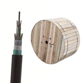 China Tubo suelto GYTS exterior con antena y conducto de 96 núcleos de cable de fibra óptica de modo único