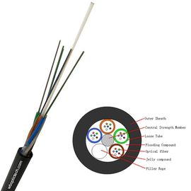 Cuenta aérea no metálica de la fibra de la base del cable de fribra óptica 2 - 288 del OEM con el relleno del llenador compuesto