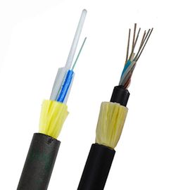 El negro 96 quita el corazón a la envoltura externa del doble del cable de fribra óptica del desbloqueo de ADSS para la telecomunicación del poder