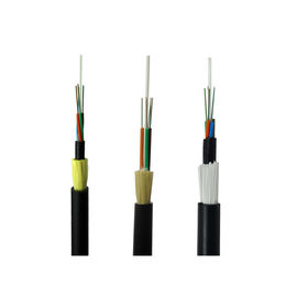 El negro 96 quita el corazón a la envoltura externa del doble del cable de fribra óptica del desbloqueo de ADSS para la telecomunicación del poder
