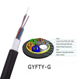Al aire libre acorazado no-metálico y no- del tubo flojo del cable de Ofc de la base de GYFTY 12