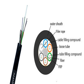 Acorazado no-metálico y no- del cable de fribra óptica flojo del tubo de la base de GYFTY 120