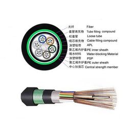 Cable de fibra óptica del tubo flojo de la base de GYTS 6 para la fabricación de la telecomunicación directamente