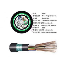 Cable de fibra óptica del tubo flojo de la base de GYTS 6 para la fabricación de la telecomunicación directamente