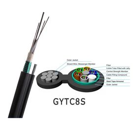 El uno mismo de GYTC8S apoyó el cuadro 8 cable de fribra óptica al aire libre