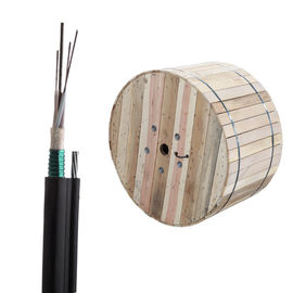 GYTC8S aéreos sueltan el cable de fribra óptica acorazado del solo modo de la base del tubo 6