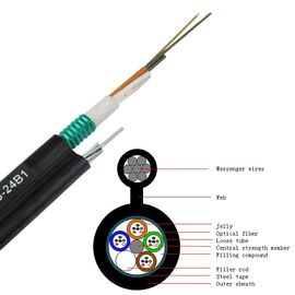 La red acorazada de la ayuda del uno mismo de 36 corazones telegrafía el cable óptico de GYTC8Sfiber para el cable al aire libre